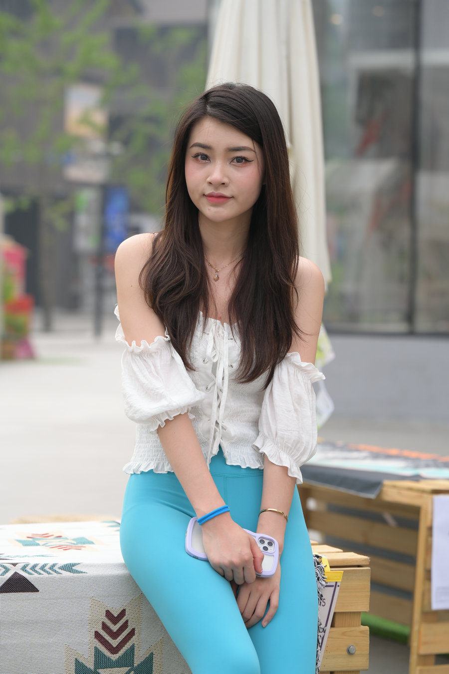 图片[2]-蓝色瑜伽裤漂亮女孩 J3299 769P-12.9GB-艾米图库