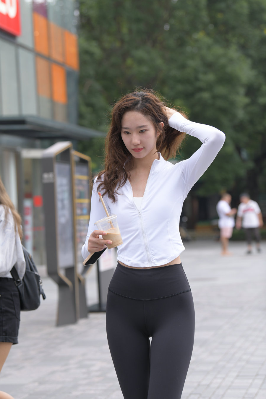 图片[3]-像刘亦菲的黑色瑜伽裤女孩J2237 340P1V-14.8GB-艾米图库