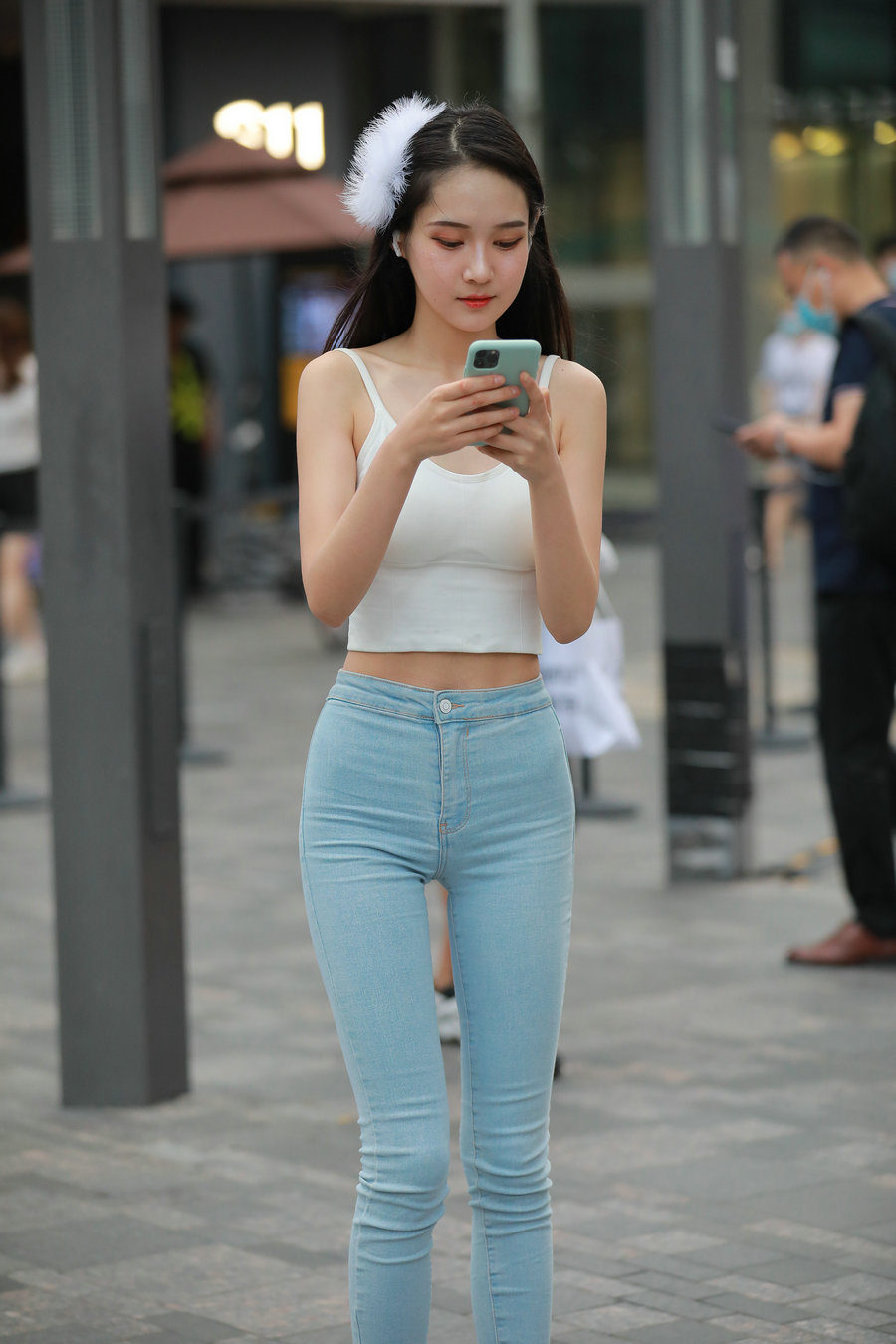 图片[3]-非常漂亮的牛仔裤女孩 J2144 98P1V-1.92GB-艾米图库