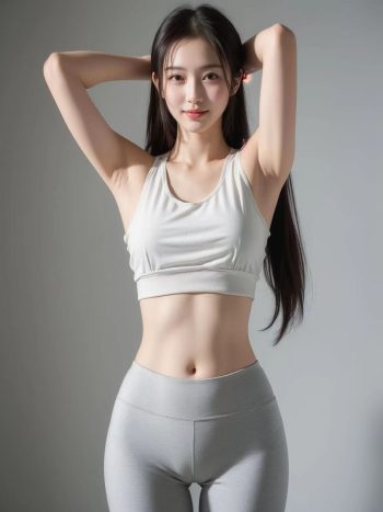 图片[3]-AI瑜伽裤清纯妹子系列图-艾米图库