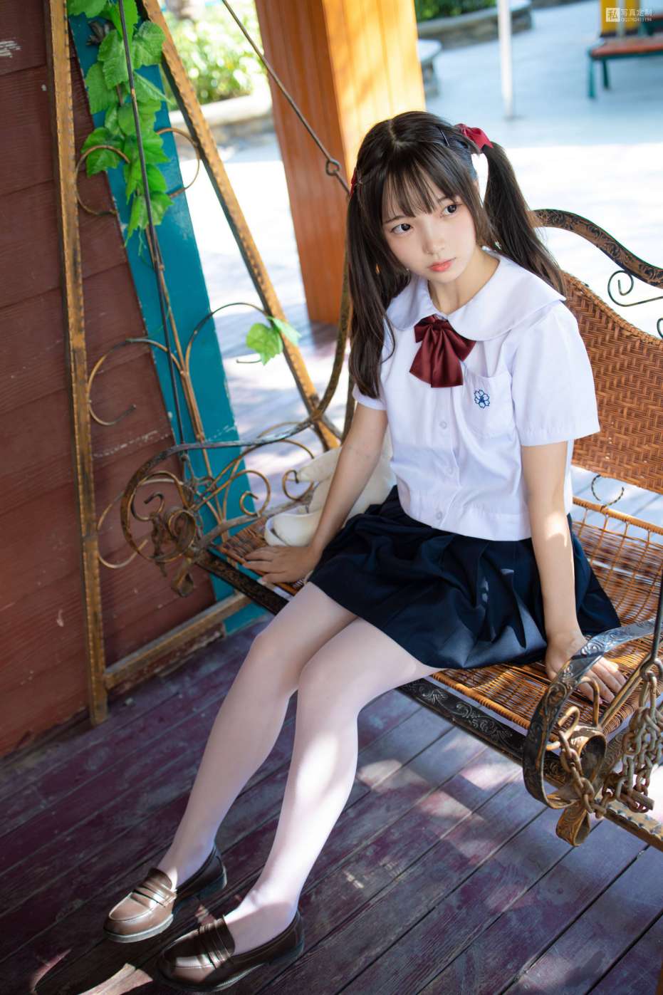 图片[3]-眼神好清澈的双马尾白丝女孩【75P】20019-艾米图库